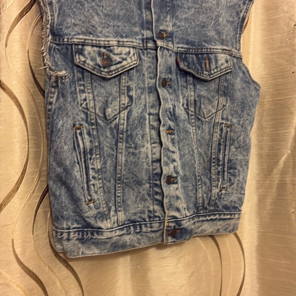 Levi's Blue Denim Jeans Classic Indigo Distressed